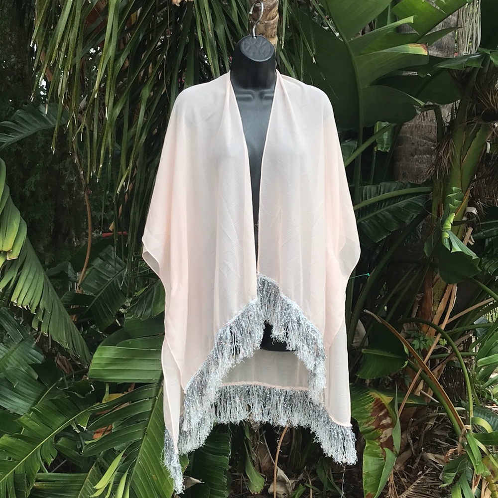 Nine W., sheer wrap, scarf, or bathing suit cover-up